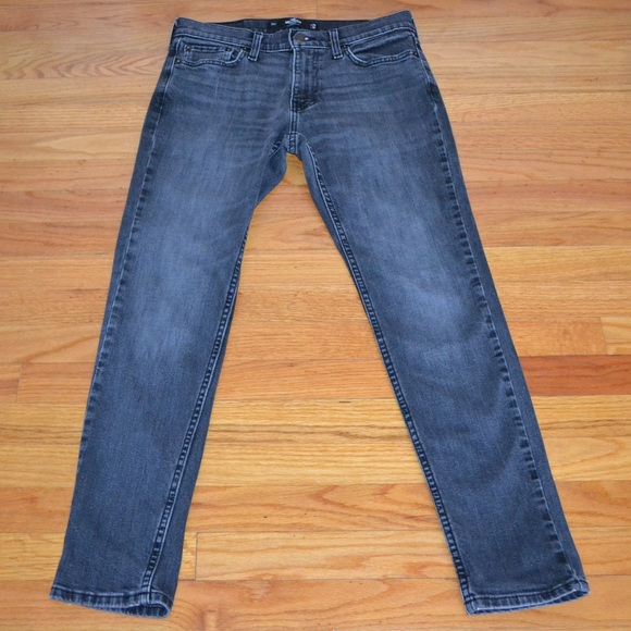 Men’s Hollister faded black denim skinny jeans, size 29”x30” - Picture 2 of 14